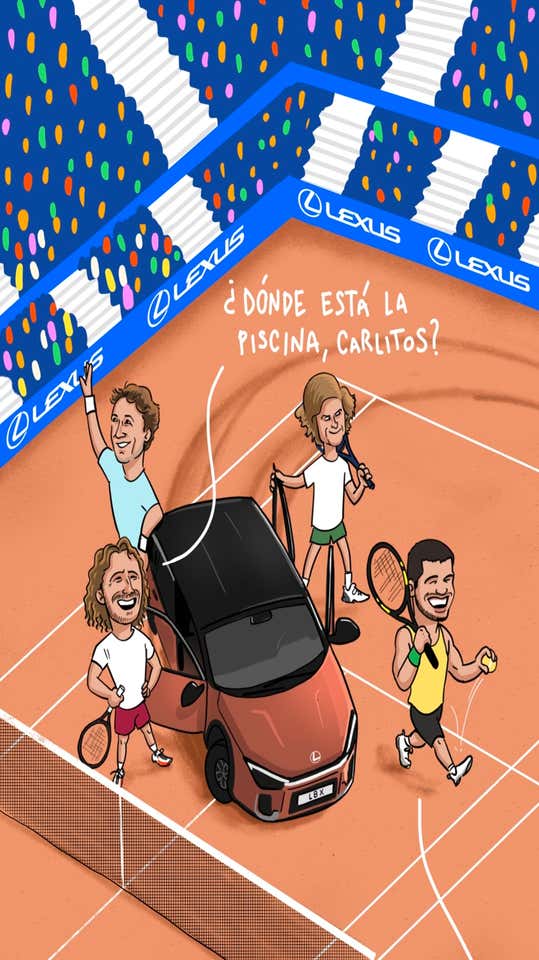 Alcaraz, Tsitsipas, Rublev y Ruud sobre la tierra batida de Barcelona/@marrazketabar