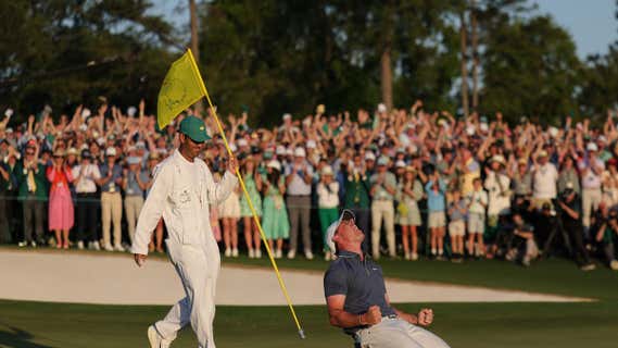Rory McIlroy celebra su título en el Masters de Augusta/Getty Images