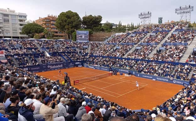La pista Rafa Nadal, a rebosar en el debut de Alcaraz.  RELEVO