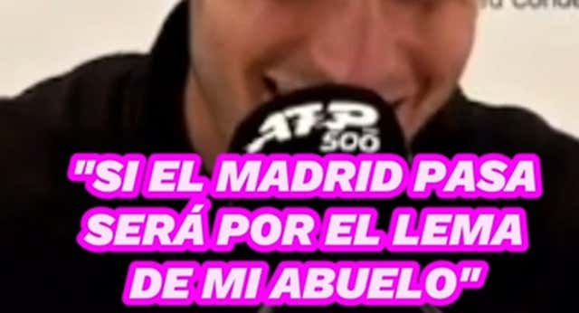 El lema del abuelo de Alcaraz al que se agarra el Madrid para remontar.