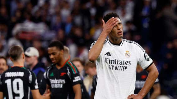 Bellingham, durante el partido ante el Arsenal. /REUTERS