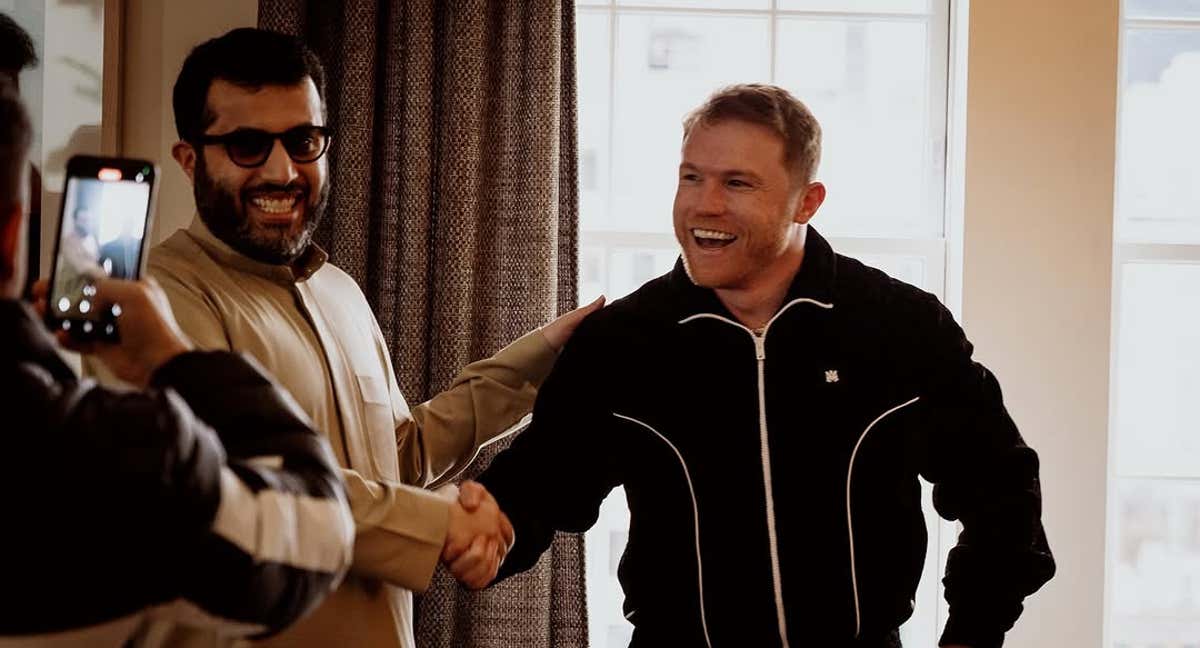 Turki Al-Sheikh y Canelo Álvarez./