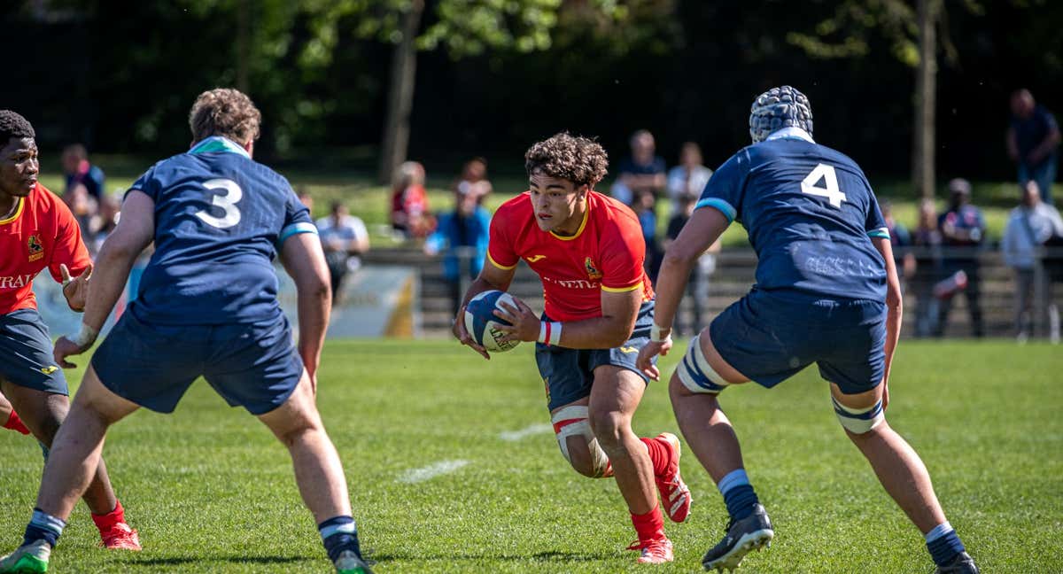 Acción del partido España vs Escocia.