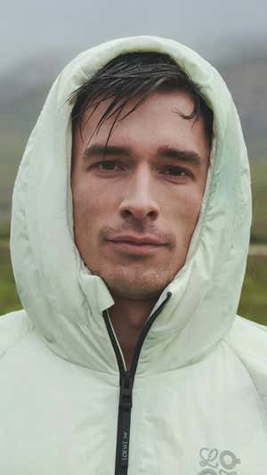 Mario García Romo, durante una sesión de fotos para su marca deportiva On. ON RUNNING/Ryan McGinley