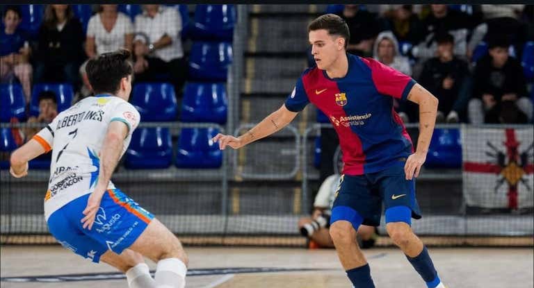 Albert Ortas, en un partido en el Palau.