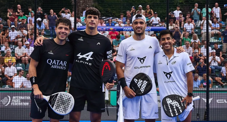Ambas parejas en una final la temporada pasada.
