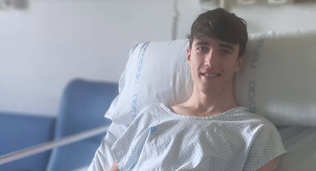 Àlex Pintado, tras la segunda operación.