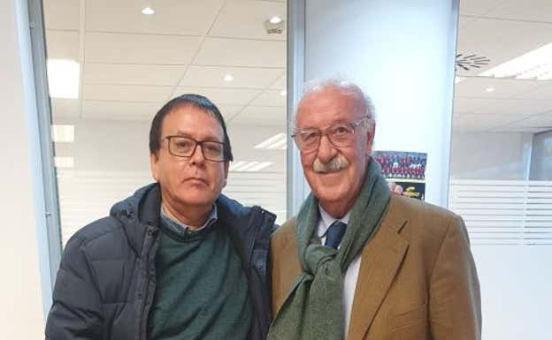 Manolo Romero y Vicente del Bosque.  MANOLO ROMERO