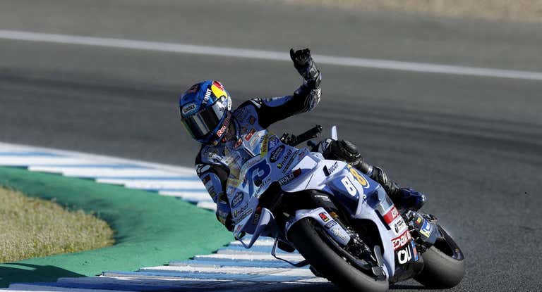 Álex Márquez, en Jerez.
