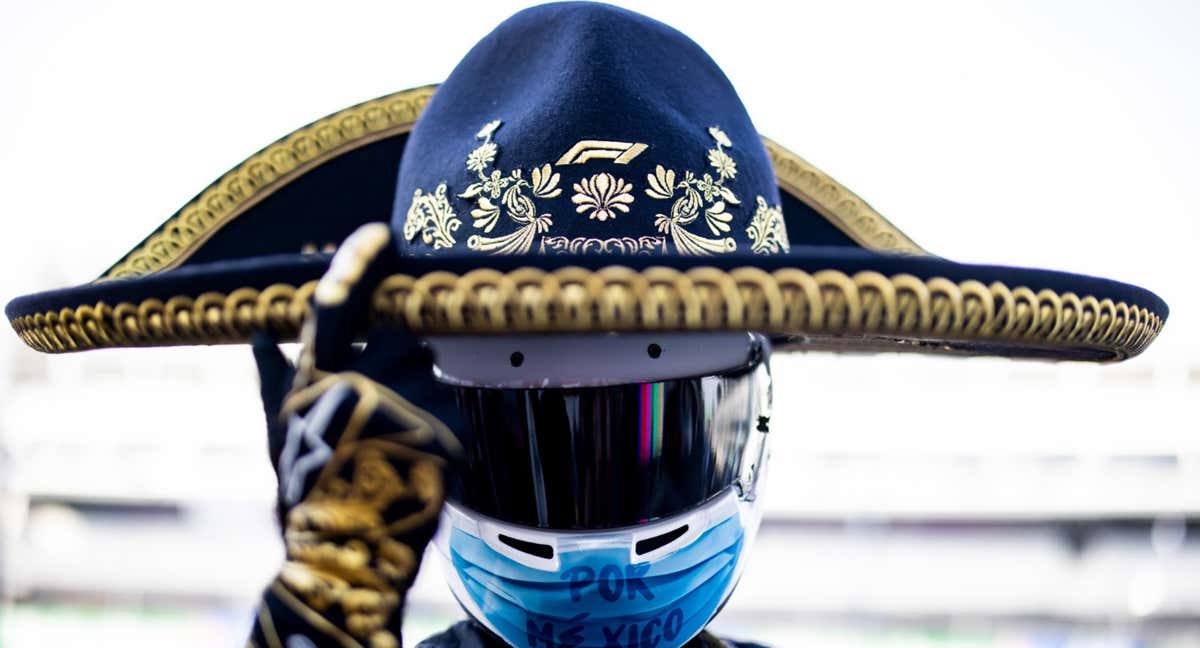 Un aficionado, en el Gran Premio de México. /RED BULL