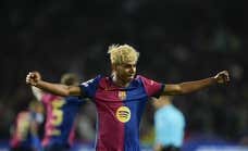 Lamine Yamal le hace perder el miedo a la Champions a un Barça que llegó a la orilla