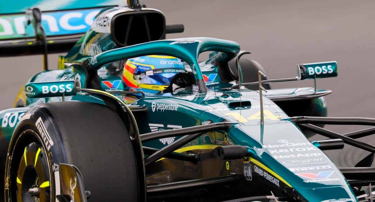 Alonso, rodando en Miami./REUTERS