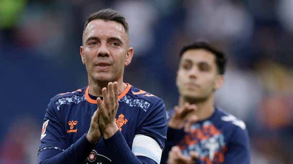 Iago Aspas, hoy, en el Bernabéu. /GETTY