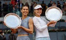 Una remontada épica corona a Cirstea y Kalinskaya en la final de dobles femenino de Madrid