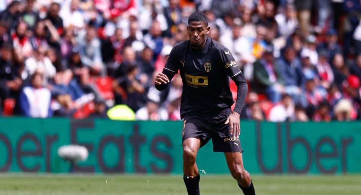 Cristhian Mosquera en un partido. /Agencias.