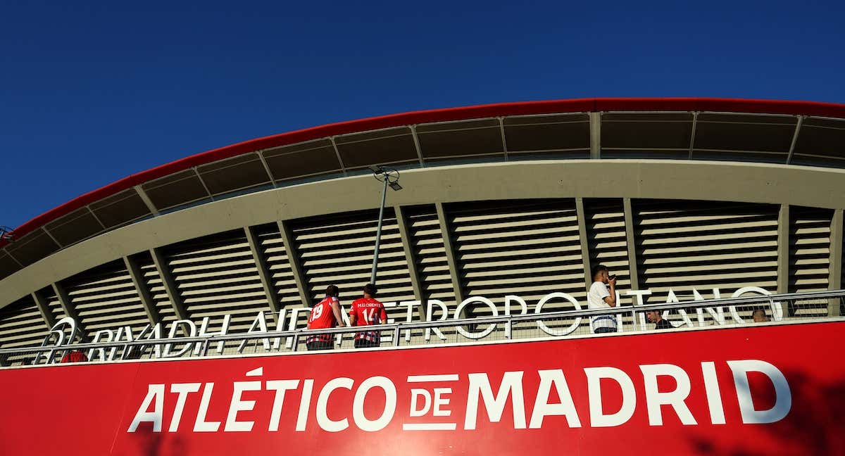 Estadio Metropolitano durante un partido del Atlético de Madrid./REUTERS