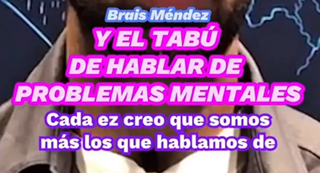 Brais Méndez quiso hablar de la necesidad de atender los problemas de salud mental.