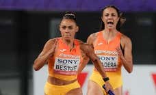 El 4x100 femenino bate a Jamaica con récord de España y se clasifica para el Mundial de Tokio