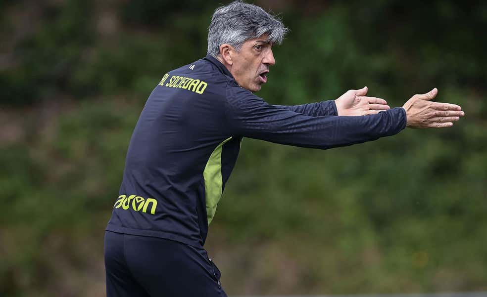 Imanol Alguacil asegura que a los jugadores no les faltó actitud en el Metropolitano: «No tenemos que pedir perdón»