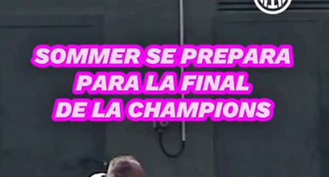 El portero del Inter se está preparando para la final de la Champions ¡parando pelotas de tenis!