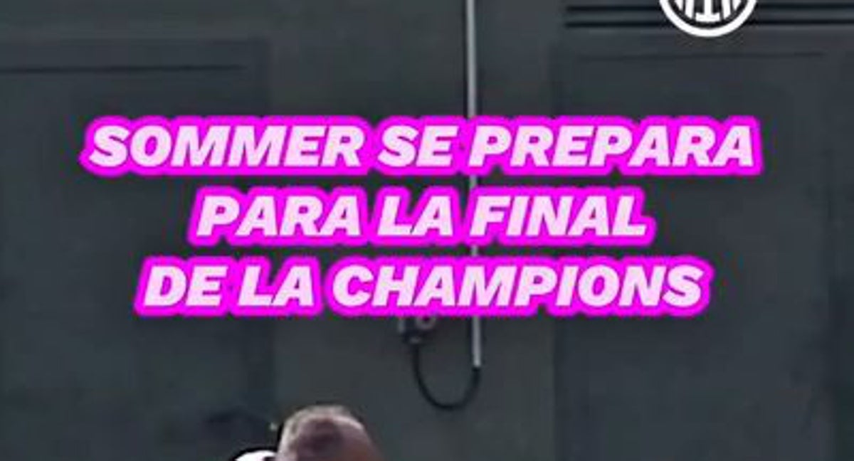 El portero del Inter se está preparando para la final de la Champions ¡parando pelotas de tenis!