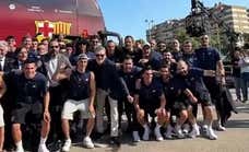 Estos han sido algunos de los momentos más destacados de la rúa del Barça