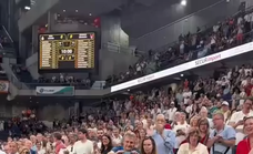 Visita especial en el Movistar Arena de Doncic acompañado por Florentino.
