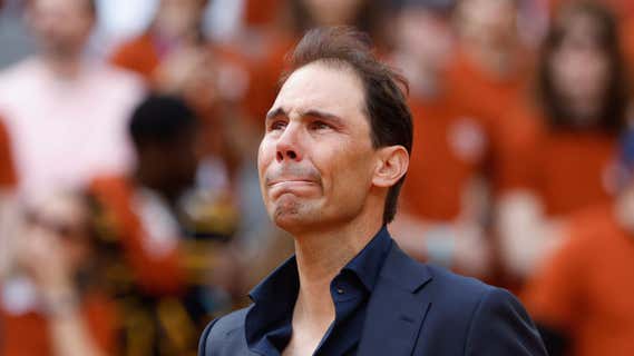 Nadal, en su homenaje/Getty Images